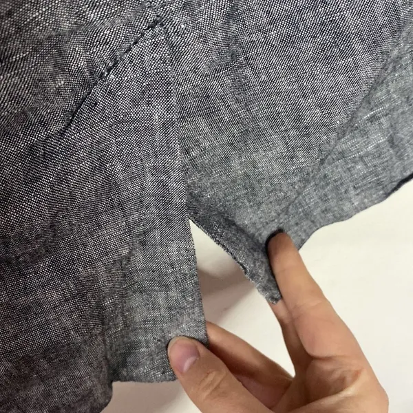 Banana Republic Factory chambray linen cotton blend pencil skirt size 0 - Image 6