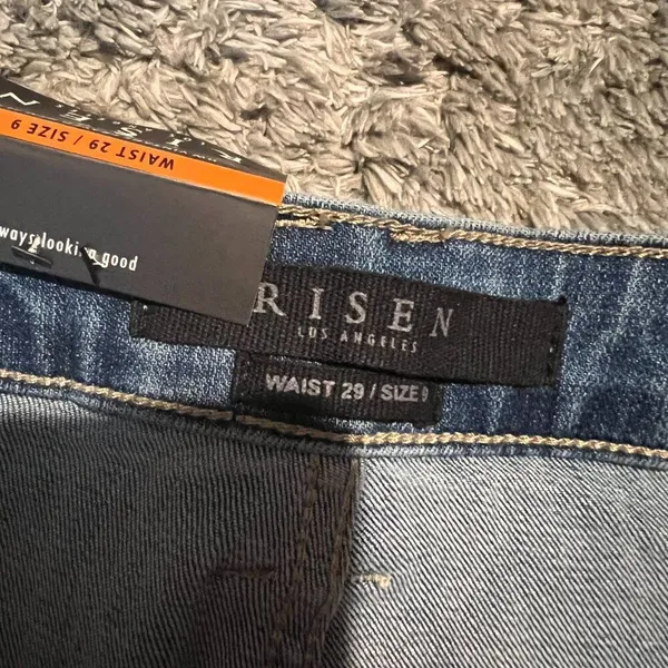 NWT Risen wide‎ leg jeans size 29 Blue - Image 8