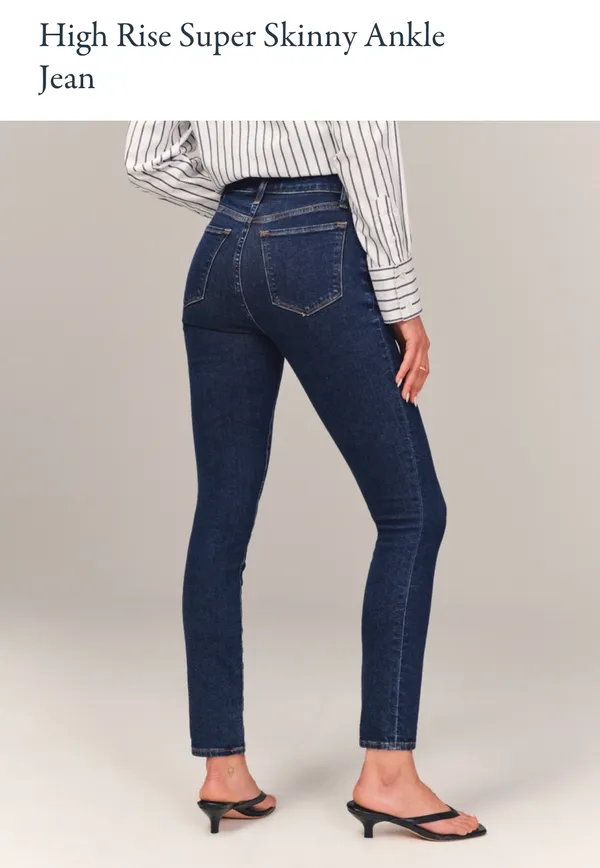 Abercrombie High-Rise Super Skinny Ankle Jeans - Image 5