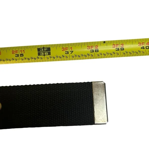 Black Belt Y2K Punk Scene Emo Star Studded Canvas Deadstock Double Grommet 39" - Image 6