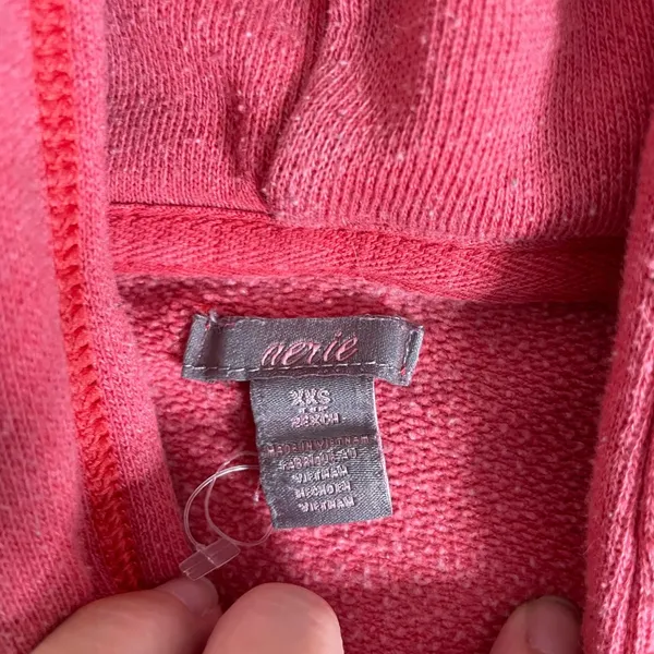 Aerie red oversized hoodie - Image 3