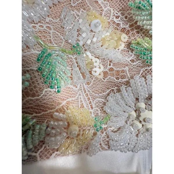 Sherri Hill Floral Beaded Mini Dress – Beaded Bodice, Chiffon Skirt, Size 2 - Image 12