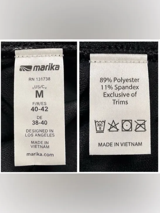 Marika Black Croc Textured Leggings & Sports Bra Set – Size Medium - Image 3