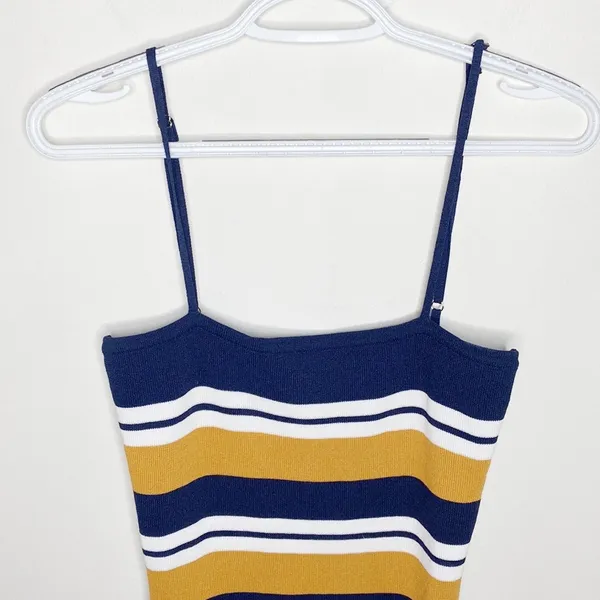 Windsor striped knit bodycon dress size L - Image 4
