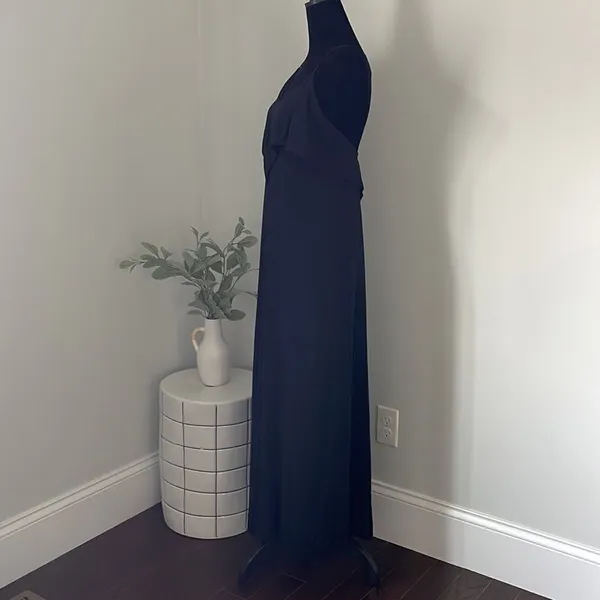 Lulu’S Black‎ Rayon Maxi Dress Size Small - Image 4