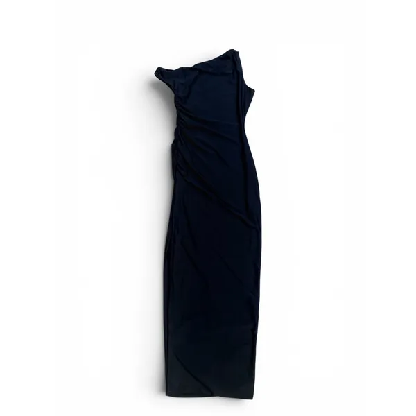 Oh Polly Akeeva Ruched Asymmetric One-Shoulder Maxi Dress NWT | Sz‎ 6 | Black - Image 10