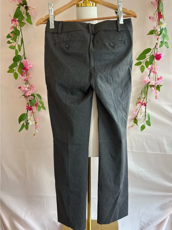 LOFT Women's Straight-Leg Dress Trousers in Slate Gray - Image 4