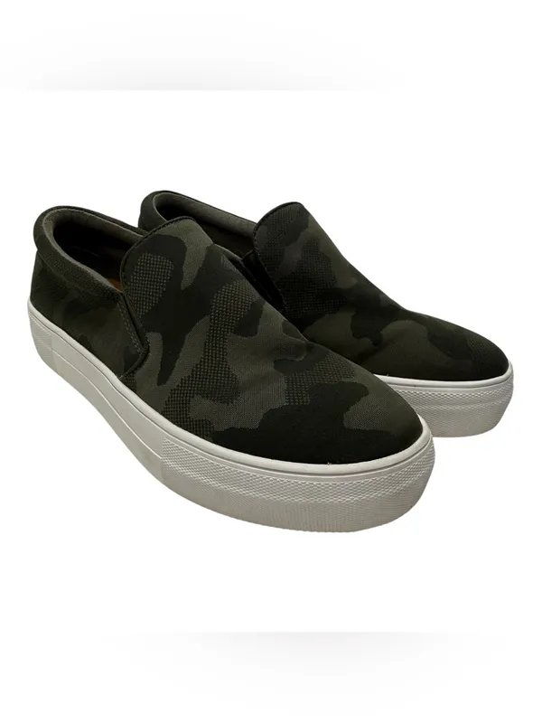 Steve Madden Gills Women's Camo Green Slip-On Platform Sneakers size 7.5 - Image 2