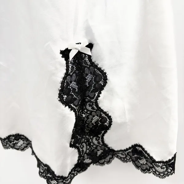 Victoria's Secret Womens Satin Lace Trim Romantic Coquette Bridal Slip Dress M - Image 2
