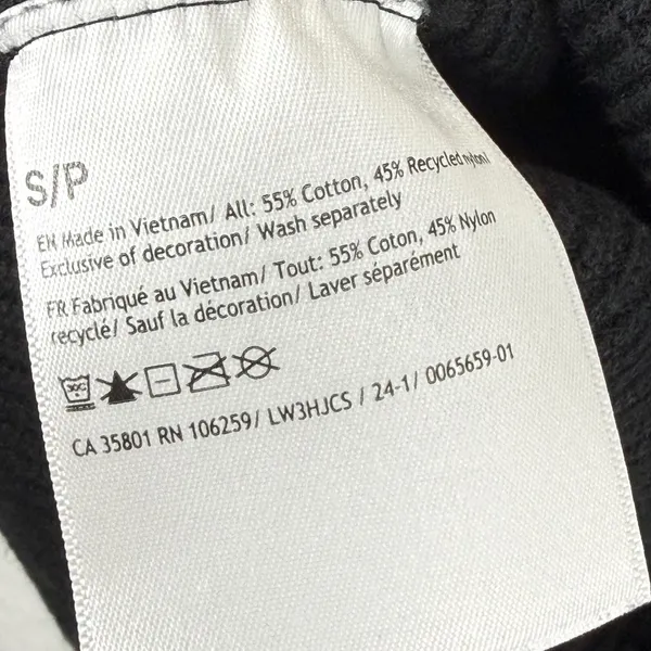 lululemon Ribbed Knit Crewneck Sweater‎ Black Women S LW3HJCS Thumbholes Raglan - Image 3