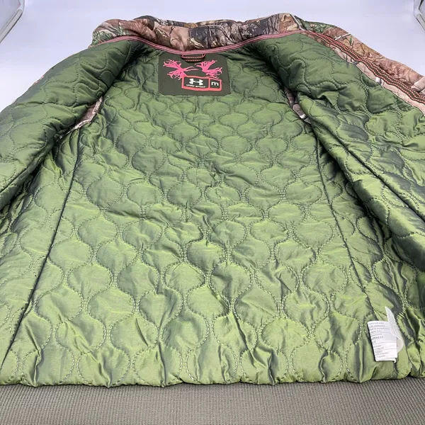 Under Armour Women Realtree Camo Puffer Vest Size M Outdoor Utility Nature Woods - Image 9