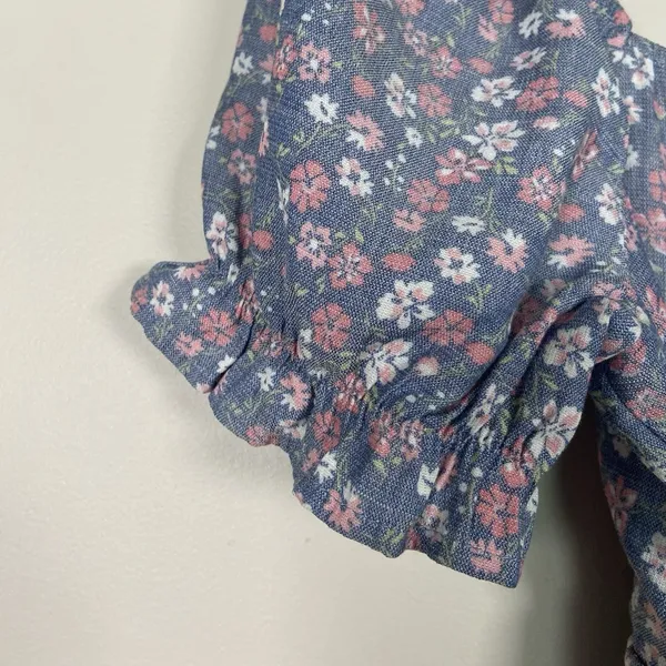 Altard State Dress Womens Size XS Blue Floral Babydoll‎ Tiered Peasant Cottage - Image 10
