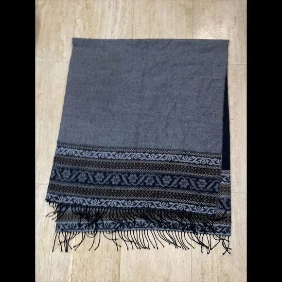 Primo Filo Italia Oversized‎ Fringed Soft Shawl/Scarf Acrylic 70”x31” - Image 5