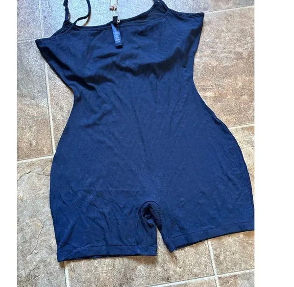 SKIMS Soft Lounge Scoop Onesie Navy Size Large - Image 7