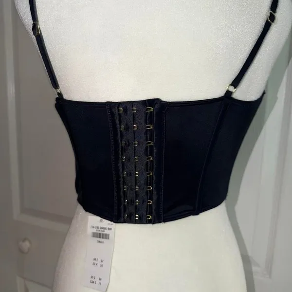 Abercrombie & Fitch Lace‎ and Satin Bustier Size Small NWT Black - Image 3
