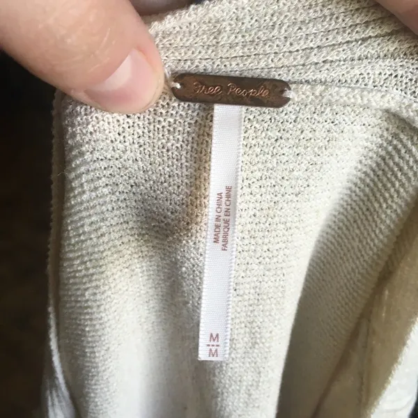 Free People cream crisscross sweater tunic - Image 4