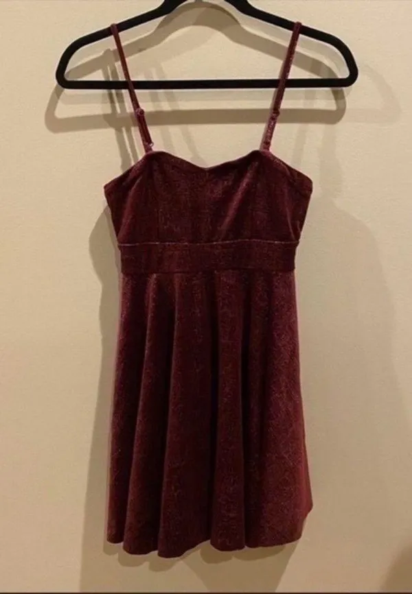 sparkly velvet mini dress Size XS - Image 2