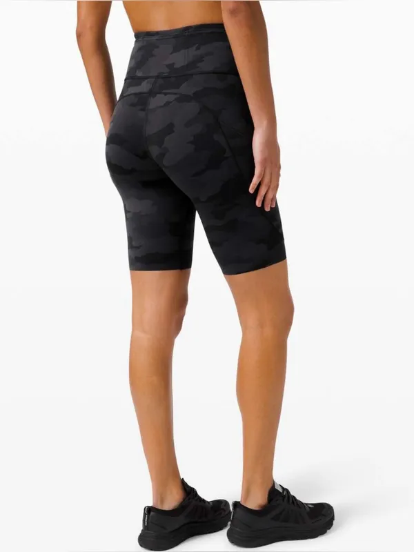Lululemon Fast and Free Short 10” in Camo Deep Coal Multi Size 12 - Image 2