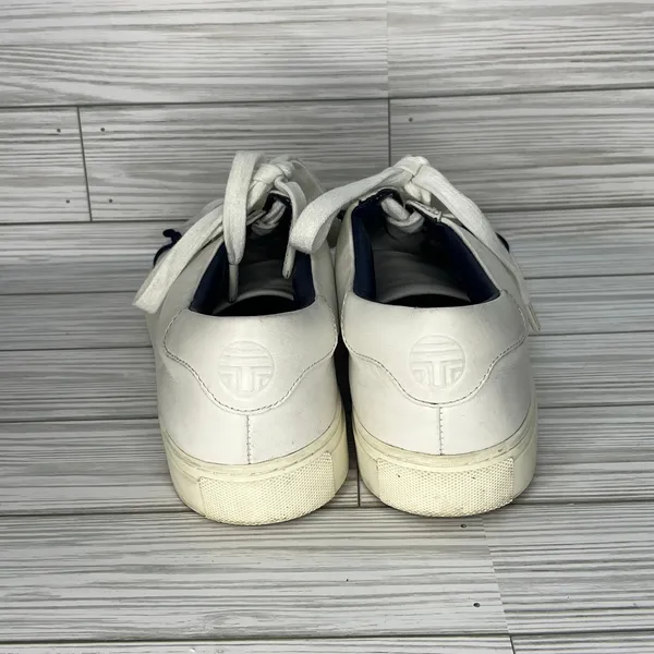 Tory‎ Burch Tory Sport Ruffle Sneakers Athleisure Chic Women White Navy Size 8 - Image 7