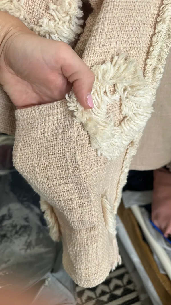 World market boho cotton Jacket Tan - Image 2
