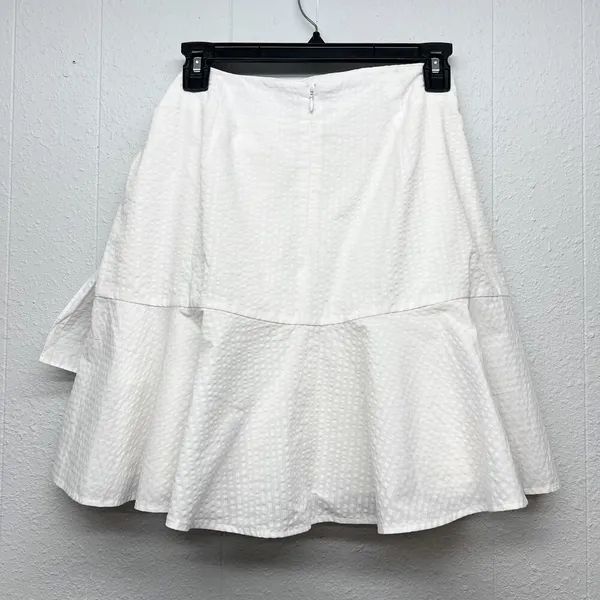Club Monaco Ruffle Mini Skirt Women 8 Cotton Coastal Festival Coquette Y2K Angel - Image 7