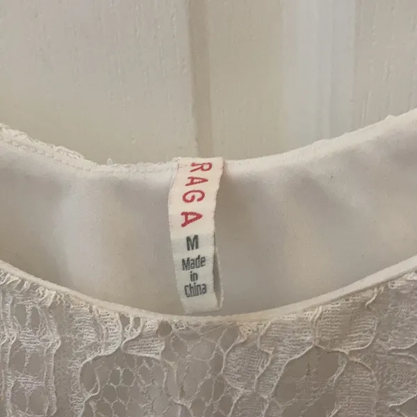 FINAL MARKDOWN Raga lace overlay cami style top medium - Image 3