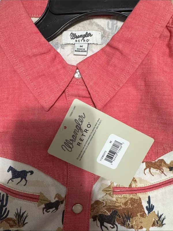 Wrangler Women’s Silver Retro Scenic Shirt | M - Image 4