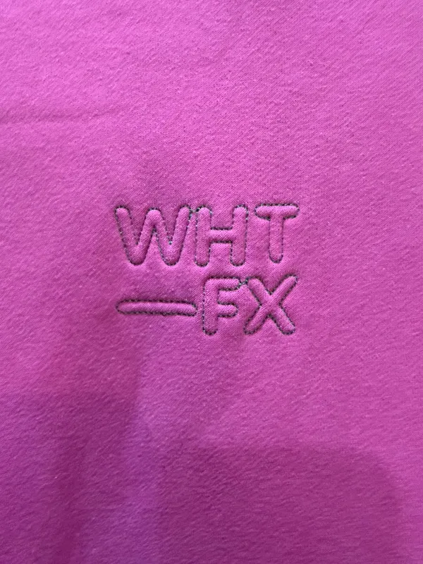 White Fox WHT FX Embroidered Pink Hoodie - Image 2