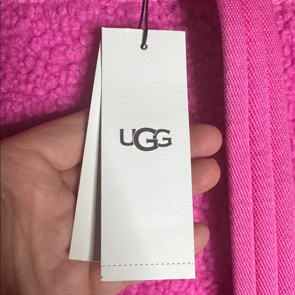 NWT UGG Inara Medium Faux-Sherpa Backpack UGGfluff Fuchsia Pink - Image 7