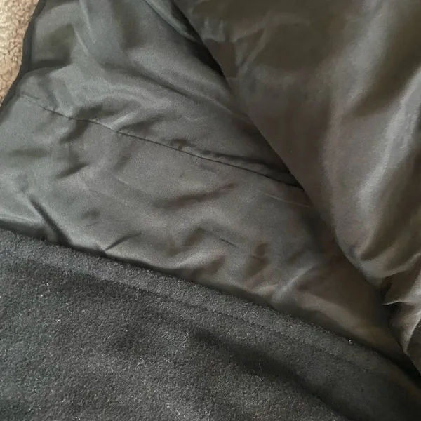 Old Navy Black Double-Breasted Peacoat with Wide Lapels - Image 6
