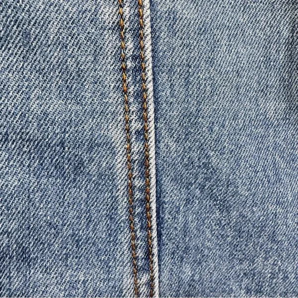 Altar’d State Mini Skirt Medium Wash Denim Zip Front Size Large Clubbing Twee - Image 5