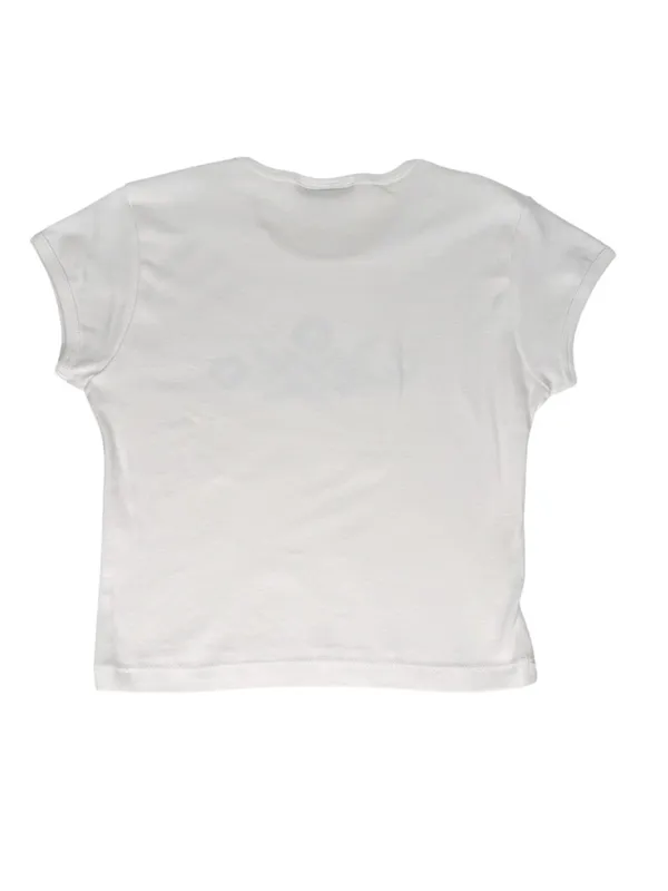 Feels So Good Cornflower Print Top Size S White - Image 4