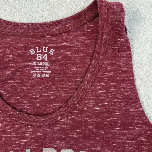 Bulldogs Since Forever Blue 84 Tank Top Women's XL Maroon Heathered Cross Back - Image 5