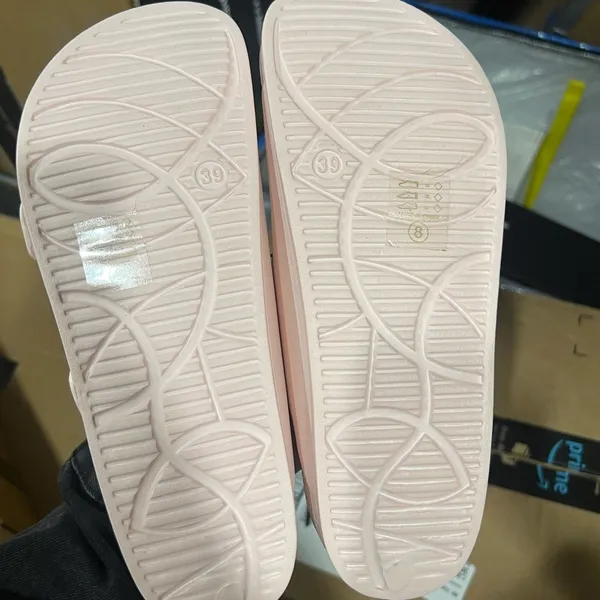 NEW FUNKYMONKEY Pink Comfort Slides Double Buckle Adjustable EVA Flat Sandals - Image 4