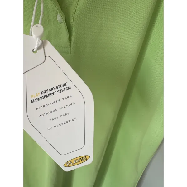 NWT Greg Norman Large Polo Shirt Womens Green Short Sleeve Stretch Golf Play Dry - Image 11