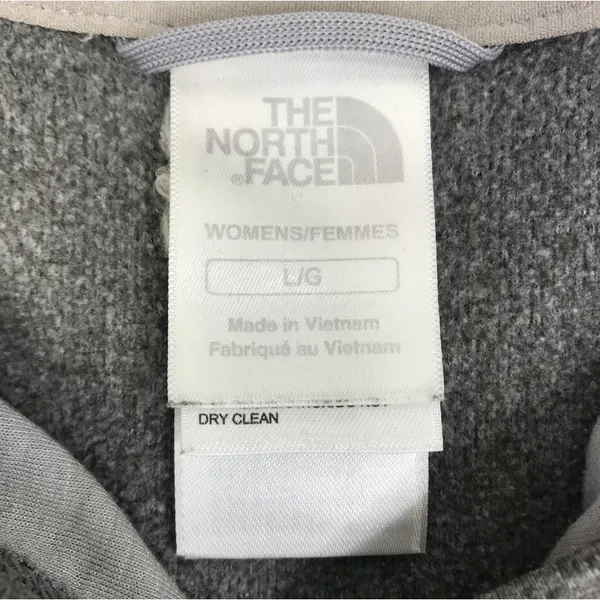 THE NORTH FACE Half Dome Pullover Hoodie Women L Gray Outdoor Travel Camping - Image 7