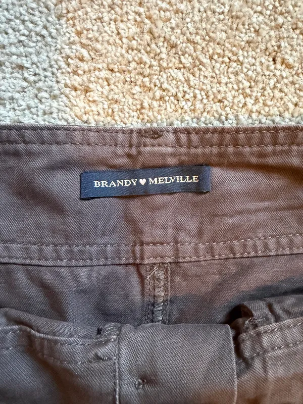 Brandy Melville Brown Cargo Mini Skirt - Image 7
