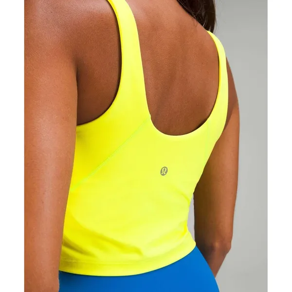 Lululemon Align Nulu Crop Tank‎ Top Electric Lemon Yellow Size 4 - Image 2