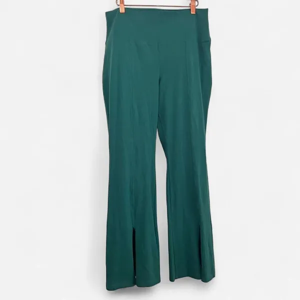 Aritzia TNA Butter™ Atmosphere Hi-Rise Split Flare Leggings Green XL athleisure - Image 2