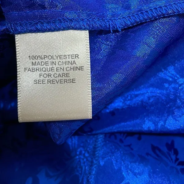 Ronny Kobo Miranda jacquard satin blue midi skirt Medium - Image 7