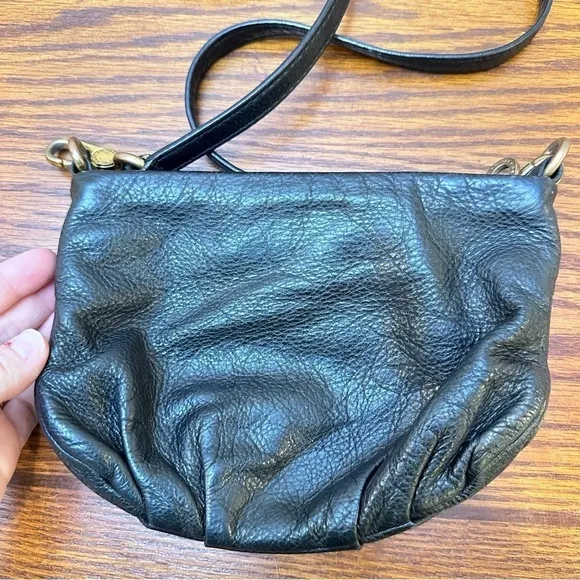 Marc by Marc Jacobs Classic Q Percy‎ Black Pebble Leather Crossbody Mini Handbag - Image 7