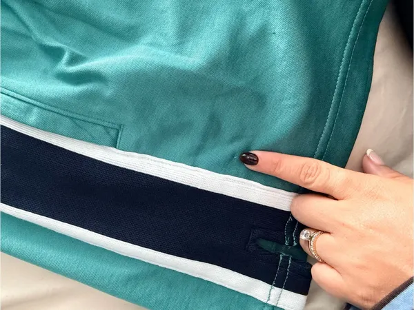 Abercrombie teal green navy basketball shorts nwot Xs - Image 2