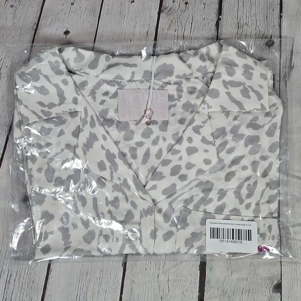 Spiritual Gangster hOMe Lover State of Mind Leopard Print Pajama‎ Top S NWT - Image 10