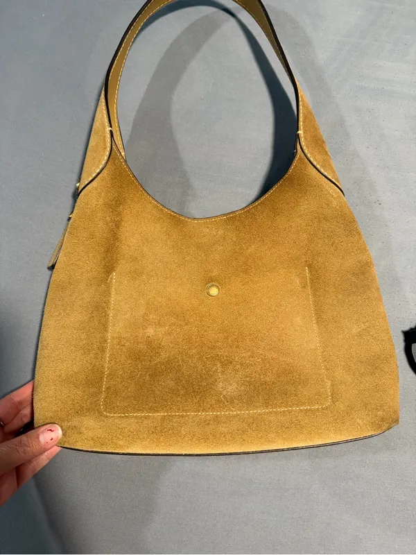 Coach Suede Hobo Bag in Camel - Image 6