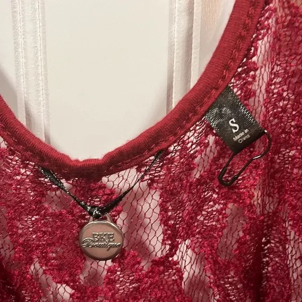 BKE sheer lace long sleeve tunic - Image 2