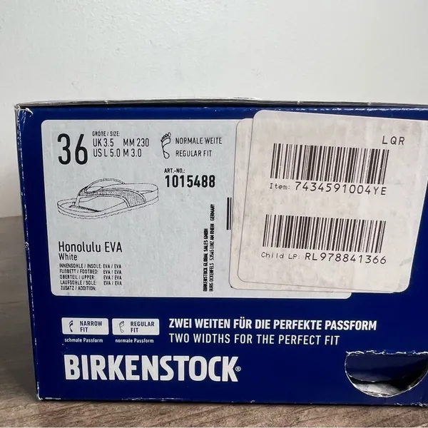 Birkenstock NEW Women's Honolulu EVA White Sandal Size 36 aka Women’s 5 #B1115 - Image 2