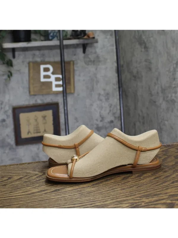NWT Tommy Hilfiger Womens Taras Strappy Flats Sandals Medium Natural Brown 7.5M - Image 12