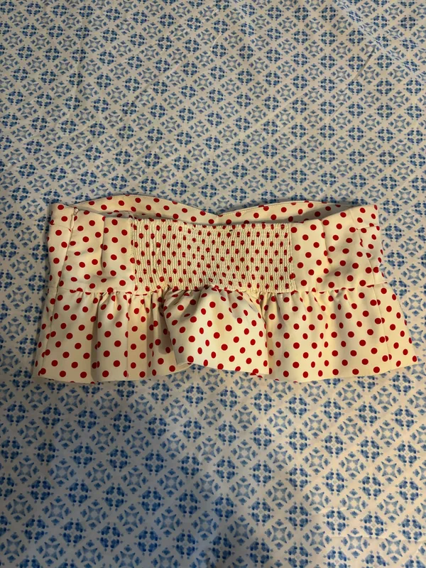 ZARA Red Polka Dot Top - Image 3