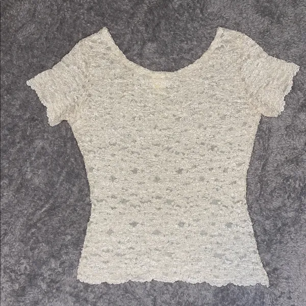 Victoria’s Secret Sheer Lace Top – Ivory Floral | Coquette • Romantic • Feminine - Image 7
