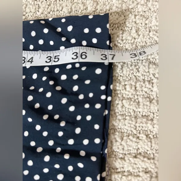 Adrienne Vittadini Black and White Polka Dot Wide-Leg Pants - Image 9